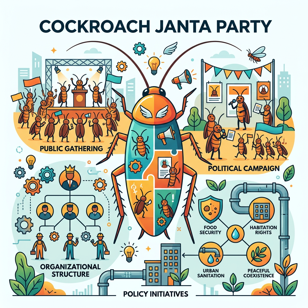 Cockroach janta party - related visual guide